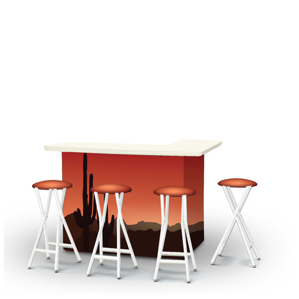 Best of Times Bar Set with Stools Wayfair